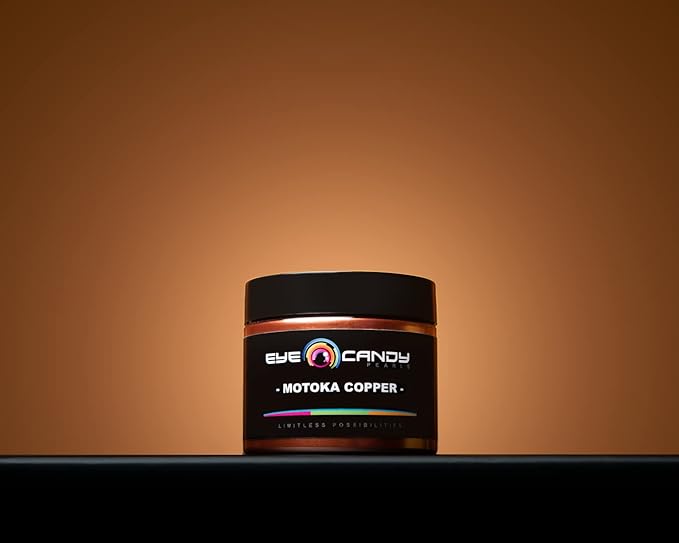 Eye Candy Pigments Premium Copper Mica Powder - Motoka Copper (25gr) - for Epoxy, Resin, Soap, Paint, Woodworking, Acrylic Pouring, Bath Bombs, Fishing Lures - DIY Arts and Crafts Additive
