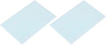 MECCANIXITY 2 Pcs Stained Glass Sheet Mosaic Tile 7.9 Inch x 5.9 Inch Light Blue Stained Glass Sheets for Crafts DIY Art Project