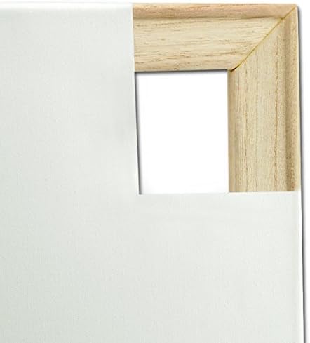 Creative Mark The Edge Deluxe Cotton 1-1/2" Deep Stretched Canvas for Painting, 20x20 Pack of 3, 14oz. Primed Weight, Universal Archival Priming, Medium Tooth, Hand-Stretched Canvas for Painters