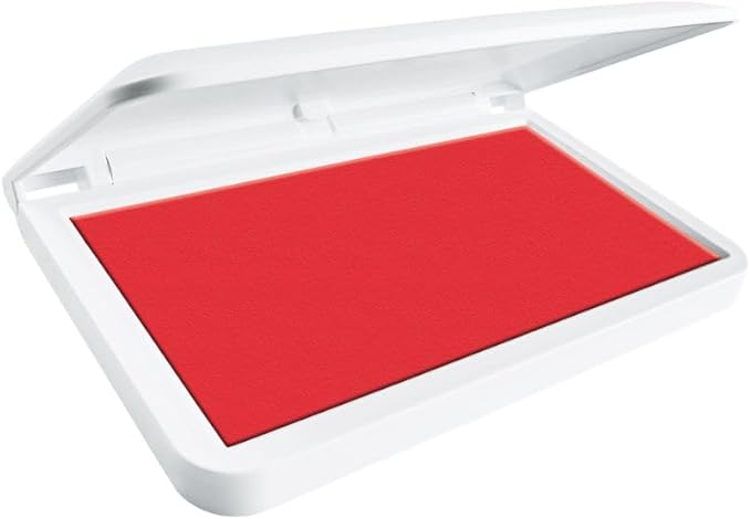 COLOP Make Series, Ink Stamp Pads, with Non-Toxic Premium Ink, Water-Based Acid-Free (Brave Red, Make 3-3-1/2" x 6-1/4")