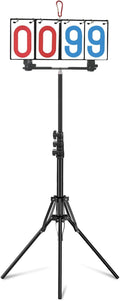 Purple River Portable Hanging Flip Scoreboard, Score Keeper for Baseball Volleyball Tennis Sports, Suit for Multiple Sports/Games Score Scenarios