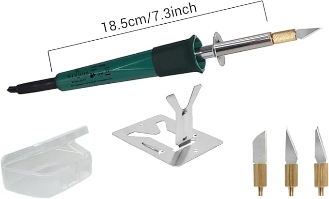 WINONS Plastic Cutter Tool with Upgraded Tips, WHK0007 Multipurpose Stencil Cutter, Easy Use Stencil Cutter for Fun Crafting, Styrofoam and Foam Cutter (Kit of 5)