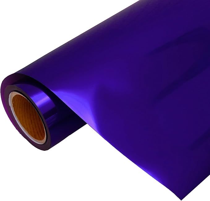 3 Yard x 20" Wide Roll Threadart Metallic Royal Blue Heat Transfer Vinyl Film | Compatible with Venture Explore and Maker, Silhouette Cameo, & Large Format Cutters