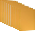 PATIKIL 3.3x2.1x1/32inch Anodized Aluminum Sheet, 10Pcs Metal Rectangle Aluminum Plate 0.8mm Thick Engraving Blanks for Laser Engraving DIY Decorative Crafting Home Decoration, Yellow