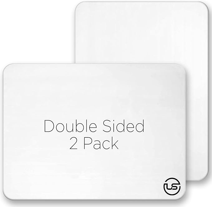 Small White Board, 9 x 12 Dry Erase Board, 2 Mini Double Sided Portable Whiteboards, Lapboard, Small Dry Erase Board for Kids, Office and Classroom