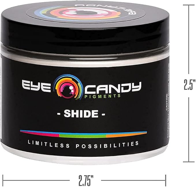 Eye Candy Pigments Premium White Mica Powder - Shide (50gr) - for Epoxy, Resin, Soap, Paint, Woodworking, Acrylic Pouring, Bath Bombs, Fishing Lures - DIY Arts and Crafts Additive