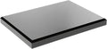 Plymor Black Acrylic Rectangular Beveled Display Base, 8" W x 6" D x 0.75" H, Pack of 2