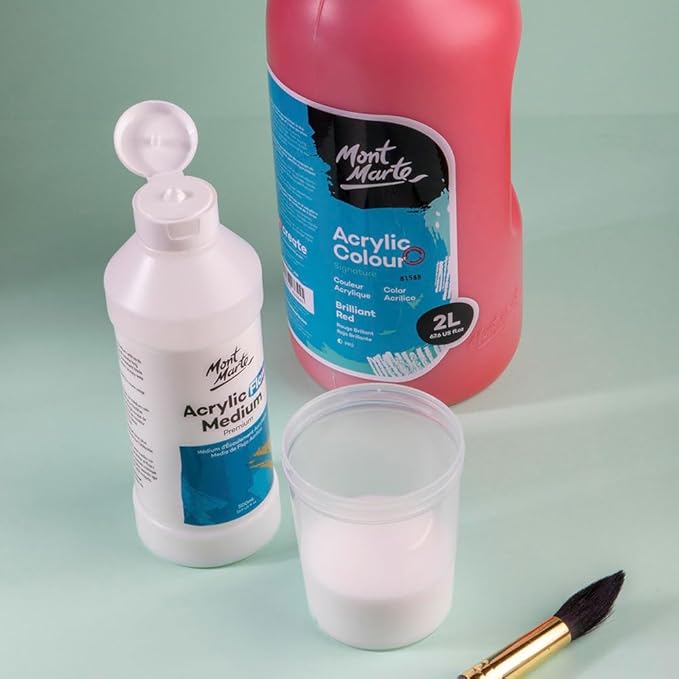 Mont Marte Premium Acrylic Flow Medium 16.9oz (500ml) (Pack of 2)