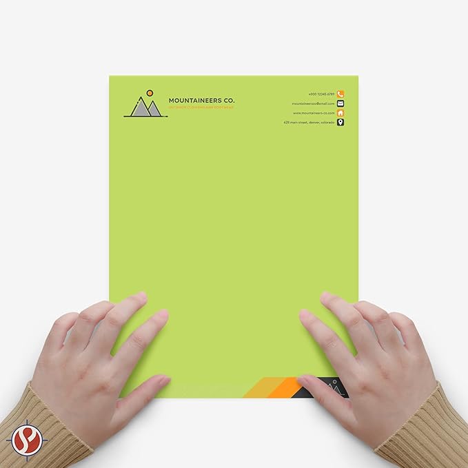 8.5 x 11" Ultra Lime Color Paper Smooth, for School, Office & Home Supplies, Holiday Crafting, Arts & Crafts | Acid & Lignin Free | Regular 20lb Paper - 100 Sheets