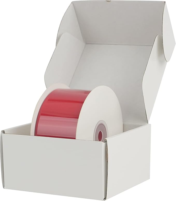 HUIHUANG Red Ribbon 2 inch Double Face Satin Ribbon Red Fabric Ribbon, 25 Yards/Roll for Crafts, Gift Wrapping, Flower Bouquet Wrap, Wedding Bridal Shower Holiday Decor, Hair Bows