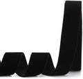 Black Velvet Ribbon,2" W x 20Yd Single Face,Great for Gift Wrapping,Hair Bows,Handmade Craft and Christmas,Wedding Decoration (2" Black)