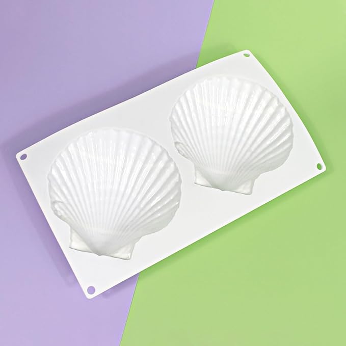 mostsom Big Sea Shell Silicone Baking Mold for Baking 3D Bakeware Chocolate Mold Cupcake Pan Cake DIY Muffin Kitchen Tool