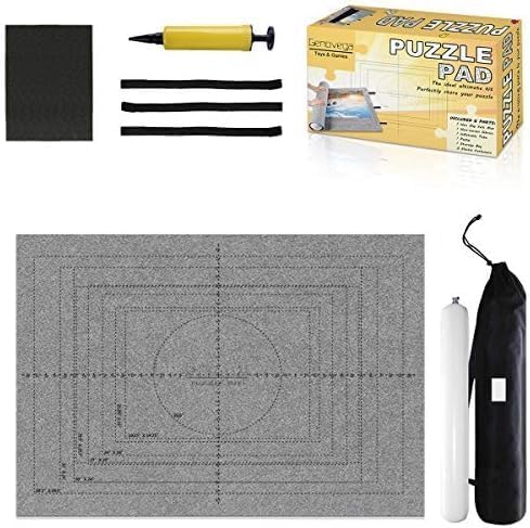 Puzzle Saver with Lid 1000 1500 Pieces Puzzles Board Storage Cover Transport Pump Glue Portable Felt Inflatable Stick Organizer Pad Tabletop Frame Travel Carrier Kit Table Top Rug Keep Cat Away from