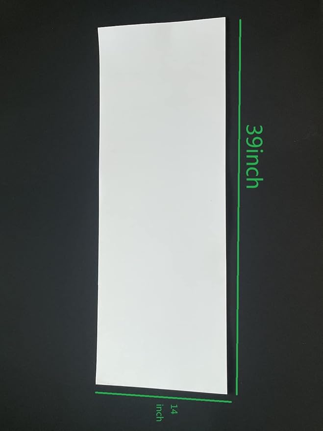 Labzhang White EVA Foam Cosplay, 1 Piece of 4mm Craft Foam,Cosplay Foam, 14" x 39" Ultra-high Density 80 kg/m3 EVA Foam Sheets