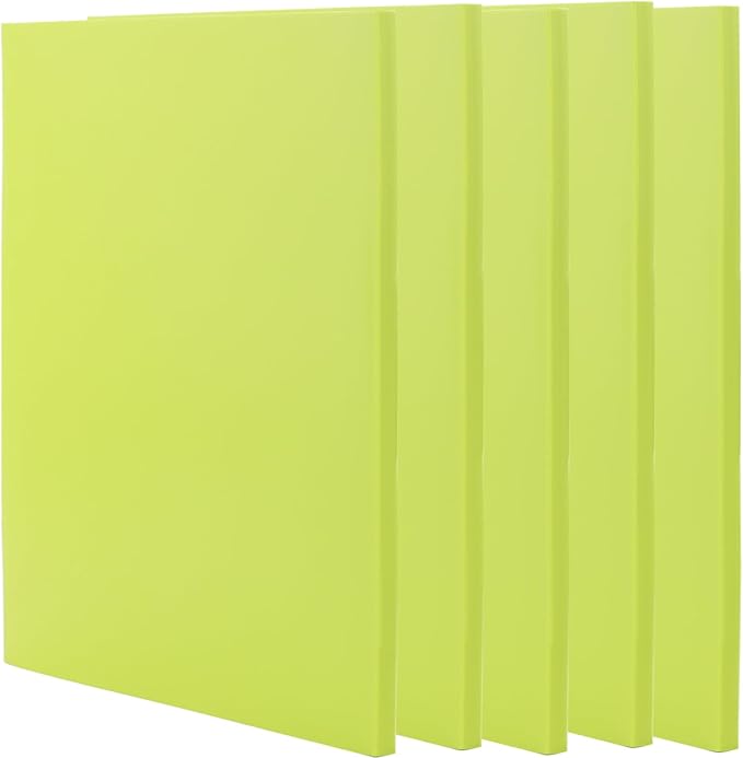 5 PCS Green A4 Rubber Carving Blocks, 8.3 x 11.8 Inch Large Stamp Block, Soft Rubber Stamping for Printmaking, Linoleum for Engraving Crafts