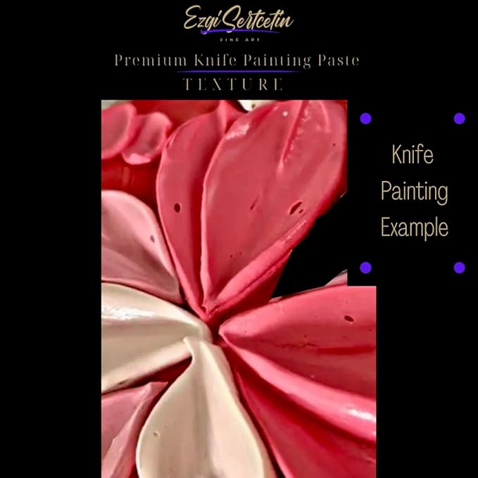Premium Palette Knife Painting Paste|Texture Paste|Authentic Bright Colors|Ready to Use|Easy to Apply| 6oz (Intensive Blue)