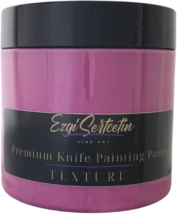 Premium Palette Knife Painting Paste|Texture Paste|Authentic Bright Colors|Ready to Use|Easy to Apply| 6oz (Sky Magenta)