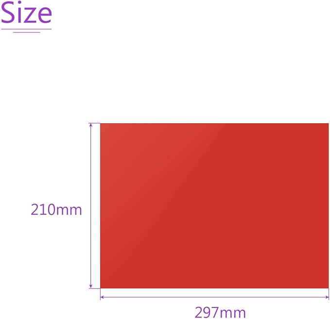 DMiotech 10Pcs Correction Gel Light Filter Overlay Transparent Plastic PVC Sheets Red for Photo，Film,Video