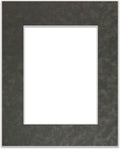 11x14 Mat Bevel Cut for 8.5x11 Photos - Acid Free Dark Grey Suede Precut Matboard - For Pictures, Photos, Framing - 4-ply Thickness