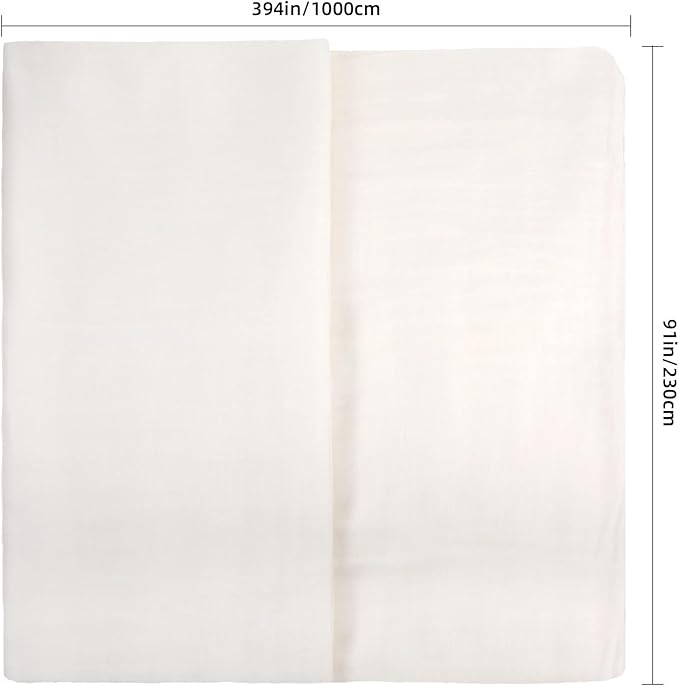 Cheesecloth, Reusable and Breathable, Unbleached Cotton Fine Mesh Weave Cheesecloth, Use for Cooking, Straining, Filtering, Baking (White, Grade 50-Large 252 Sq Feet)