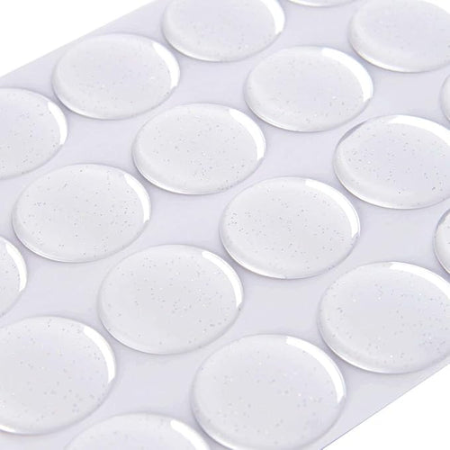 1 Inch Epoxy Stickers Craft Bottle Caps Stickers for Hair Bows Pendants Scrapbooks 100 PCS 200PCS (Glitter1, Quantity:100)