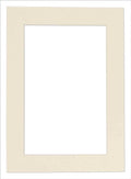 Poster Palooza 8.5x11 Mat Bevel Cut for 7x9 Photos - Acid Free Textured Cream Precut Matboard - For Pictures, Photos, Framing - 4-ply Thickness