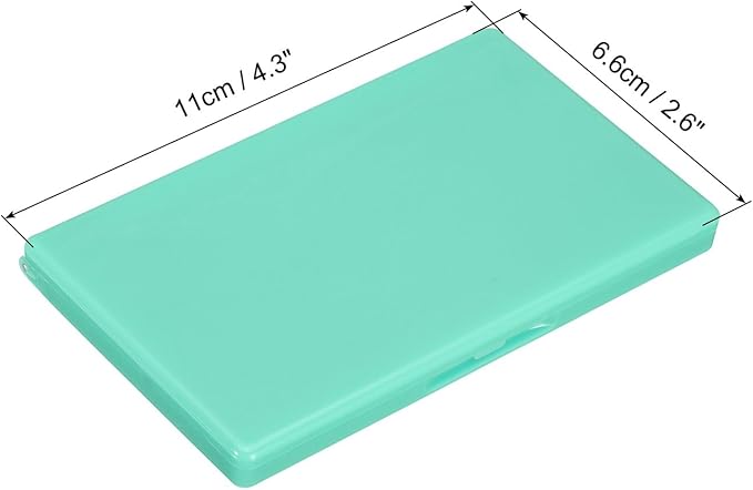 PATIKIL Magnetic Needle Storage Case, Plastic Portable Sewing Pin Keeper Needle Organizer Box Container for Embroidery Knitting Stitching, Green