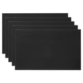 PATIKIL 6x10 Inch Anodized Aluminum Sheet Metal, 5Pcs Laser Plates Engraving Blanks 0.5MM Thin Rectangle for Crafting DIY House Laser Engraving, Black