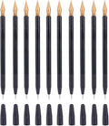 EXCEART Scratch Brush 10 Pcs Set Black Plastic Scratch Painting Pens for Art Drawing and DIY Creative Project Scratchboard Tools