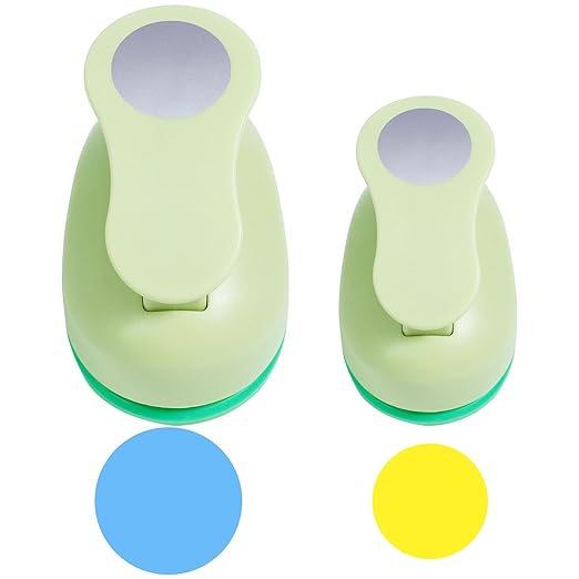 UCEC Circle Punch, 1 5/8 Inch Paper Punch, 2 Pcs Paper Punches for Crafting, Circle Hole Punch, Round Shaped Cutter for Scrapbook, Cards, DIY Albums Photos