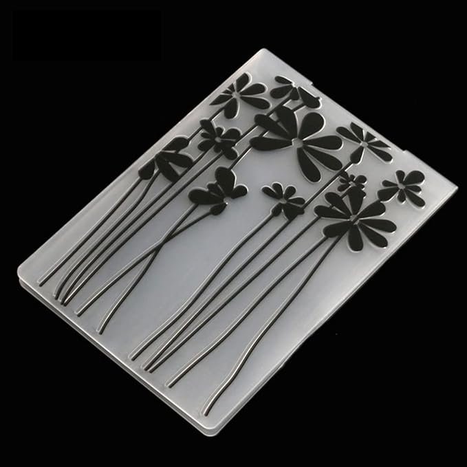 10 Styles Plastic Embossing Folder DIY Craft Template Molds Stamp Stencils Scrapbook Paper Cards Photo Album Making Tool Embossing Folders Handmade Art Craft Supplies Fondant Cake Decorating Mold