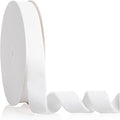 1" X 20 Yards White Velvet Ribbon for Christmas Tree Wreath Decoration Handmade Crafts Ornaments Gift Wrapping & Bow Making