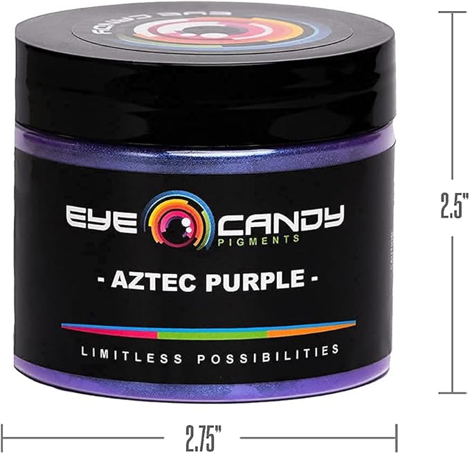 Eye Candy Premium Mica Powder Pigment “Aztec Purple” (50g) Multipurpose DIY Arts and Crafts Additive | Woodworking, Epoxy, Resin, Paint, Soap, Bath Bombs, Nail Polish (Aztec Purple, 50G)