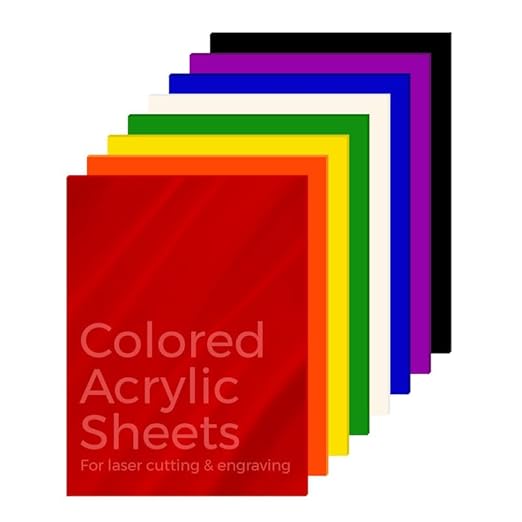 KastLite Colored Acrylic Sheets Nominal 12" x 18" - Plastic Sheet Easy to Cut, Saw, Shape, Laser Cut - Ideal for Arts & Crafts & DIY Projects- Durable, Lightweight, Scratch Resistant - Black 4 Pack