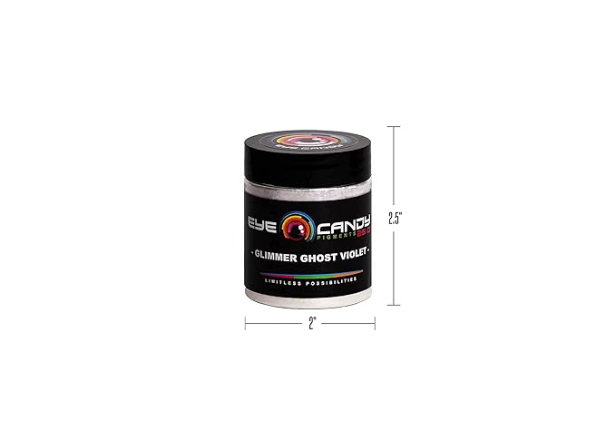 Eye Candy Premium Mica Powder Pigment “Glimmer Ghost Violet” (25g) Multipurpose DIY Arts and Crafts Additive | Woodworking, Bath Bombs, Resin, Epoxy, Soap, Nail Polish (Glimmer Ghost Violet, 25G)