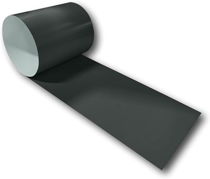 Eagle 1-24 Gauge KYNAR 500 Sheet Metal Flashing Rolls-10 FT Long-Heavy Duty-Commercial Grade-Roofing Flashing, Fascia Cover, Coping Cap-Multiple Sizes (12" x 10 FT, Dark Bronze)