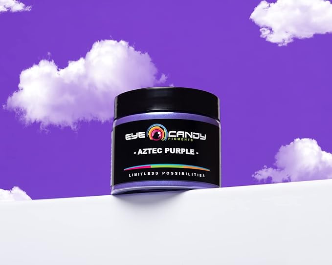 Eye Candy Pigments Premium Purple Mica Powder - Aztec Purple (25gr) - for Epoxy, Resin, Soap, Paint, Woodworking, Acrylic Pouring, Bath Bombs, Fishing Lures - DIY Arts and Crafts Additive