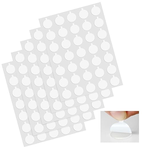175pcs Double Sided Sticky Dots – Easy to Peel Sticky Dots,Clear Removable Sticky Tack Double Sided Tape Dots for Crafts, Posters, Balloons, and DIY Projects