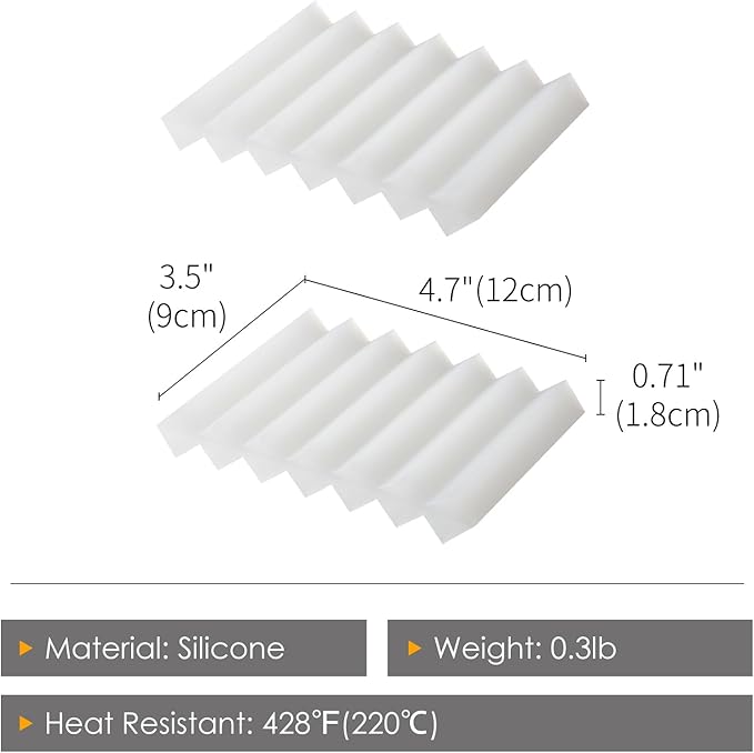 SHIMOYAMA Paint Brushes Holders, 2 Pack, Zigzag Soap Dish, Soap Holder for Watercolor Paintbrush, Bathroom, White