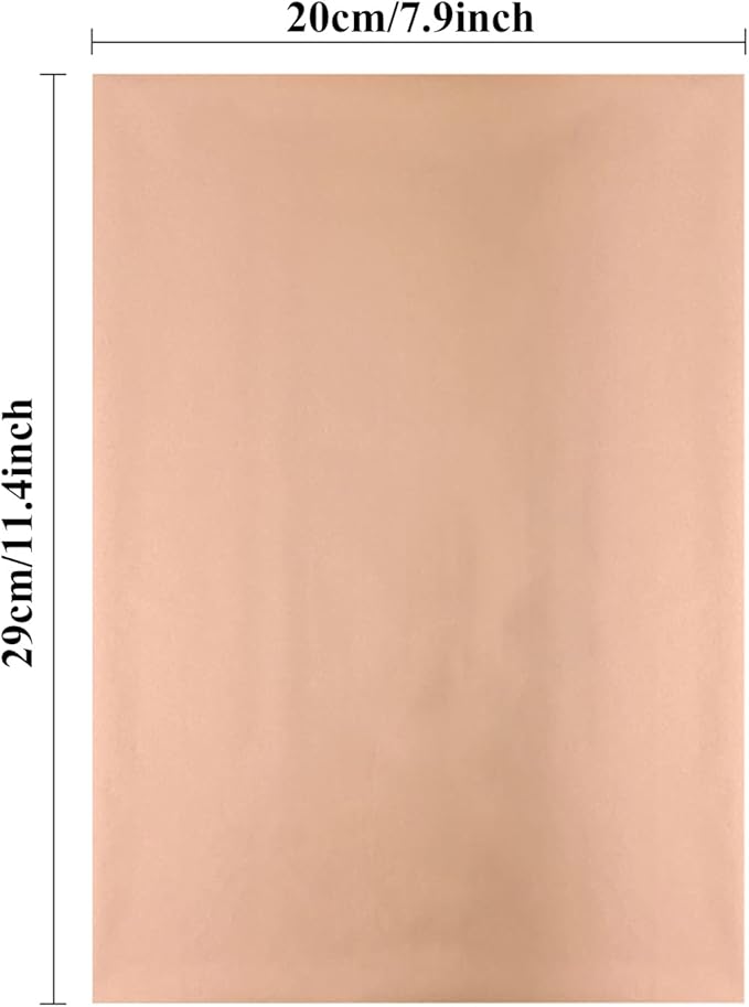 Briartw 20x29cm Hot Foil Paper 50 Sheets Pack Toner Reactive Foil Hot Stamping Foil Paper by Laser Printer and Laminator for Scrapbooking Craft Cardmaking DIY Album (Rose Gold, 100 Sheets)