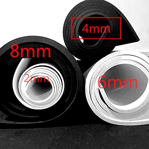 Labzhang Black EVA Foam Cosplay, 1 Piece of 2mm Craft Foam,Cosplay Foam, 14" x 39" Ultra-high Density 80 kg/m3 EVA Foam Sheets