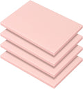 4 Pack 4"x6" Pale Pink Rubber Stamp Carving Blocks, Rubber Carved Brick for Stamp Soft Rubber Crafts and DIY Craft Project