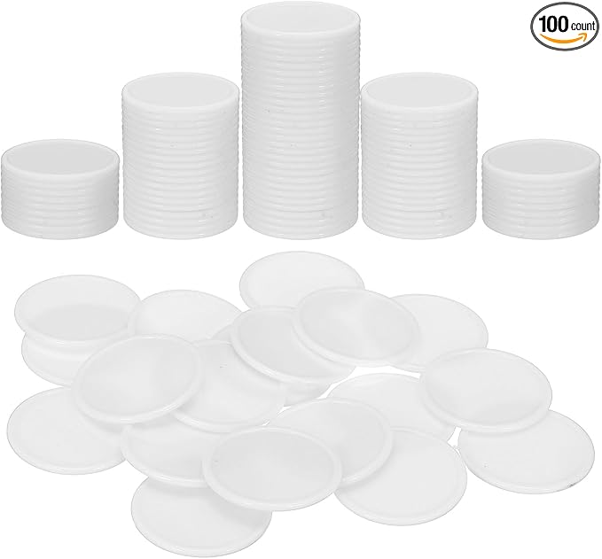 uxcell Plastic Poker Chips, Learning Counters Counting Counters Disks Markers Opaque Game Tokens for Game Play Math Counting