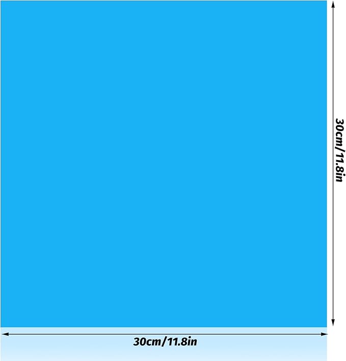 Lystaii 9pcs Lighting Gel Filter 11.8 x 11.8 Inches Gel Light Filter Color Correction Colored Overlays Transparent Color Filters Film Plastic Sheets for Film, Video, Photo, Stage Studio (Light Blue)