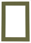 11x14 Mat for 8.5x11 Photo - Precut Dill Green Picture Matboard for Frames Measuring 11 x 14 Inches - Bevel Cut Matte to Display Art 8.5 x 11 Inches - Acid Free ONE MAT with Backing Board & Clear Bag