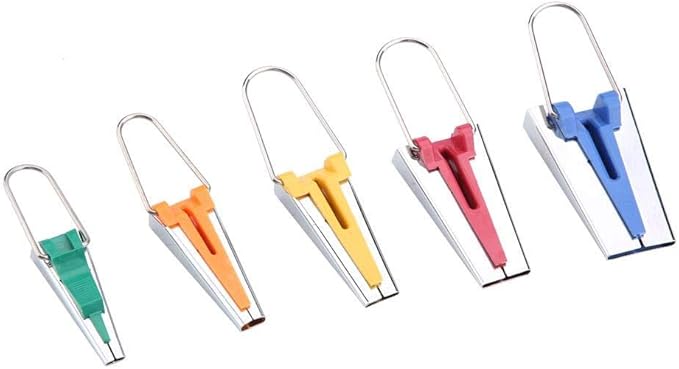 5pcs Bias Tape Makers Set Fabric Tape Maker Tool Set DIY Sewing Quilting Bias Binding Maker 6MM/9MM/12MM/18MM/25MM