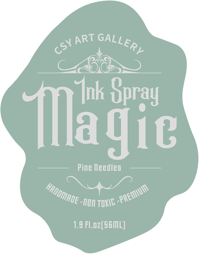 Csy art gallery Magic Ink Oxide Spray -Water-Based Vntage Paint-Acrylic Paint Spray, for Junk Journal,Photo Frames, Handicrafts, Leather, Wood (Pine Needles)