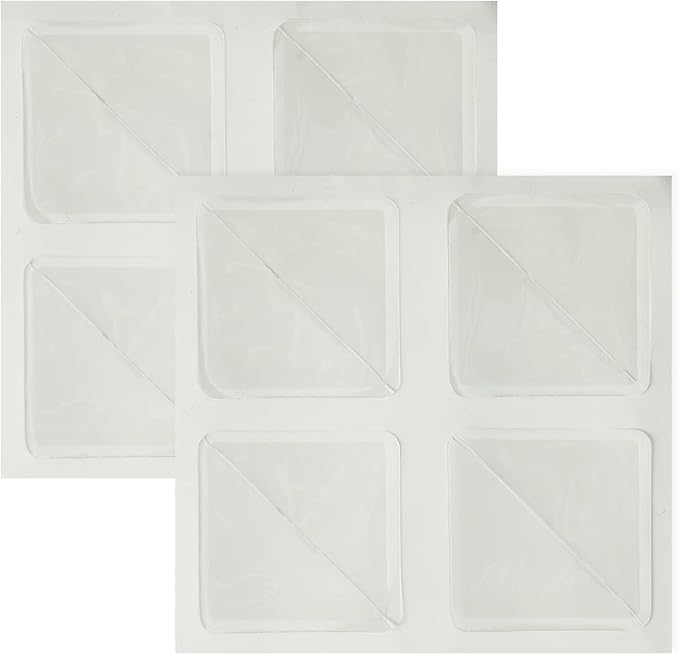 Lineco Acid-Free Archival Polypropylene Mounting Corners, Self Adhesive and Pressure Sensitive, 1.25", for Artwork Pictures and Documents (Qty: 256) Pack of 2