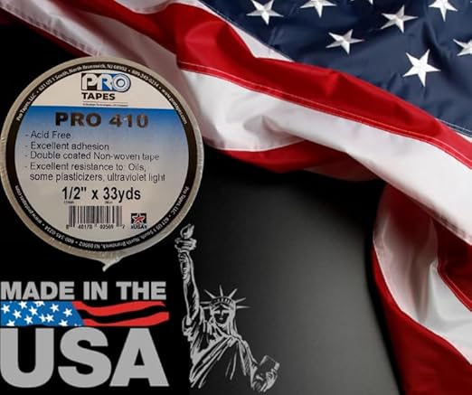 Pro 410 ATG Adhesive Transfer Tape - Acid-Free, Double Sided Tape for Scrapbooking, Framing, Laminating & Mounting - Permanent Bond for Paper, Plastic, Cloth, Vinyl & Cork - Weather-Resistant