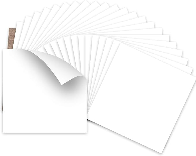 HTVRONT White HTV Heat Transfer Vinyl Bundle: 24 Pack 12"x12" Iron on Vinyl Sheets for T-Shirt (1 PTFE Sheet Included), PU HTV Easy to Cut & Weed for Heat Design
